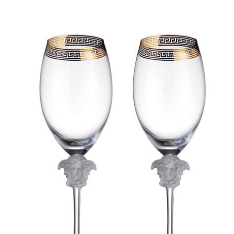 Versace wine glass set